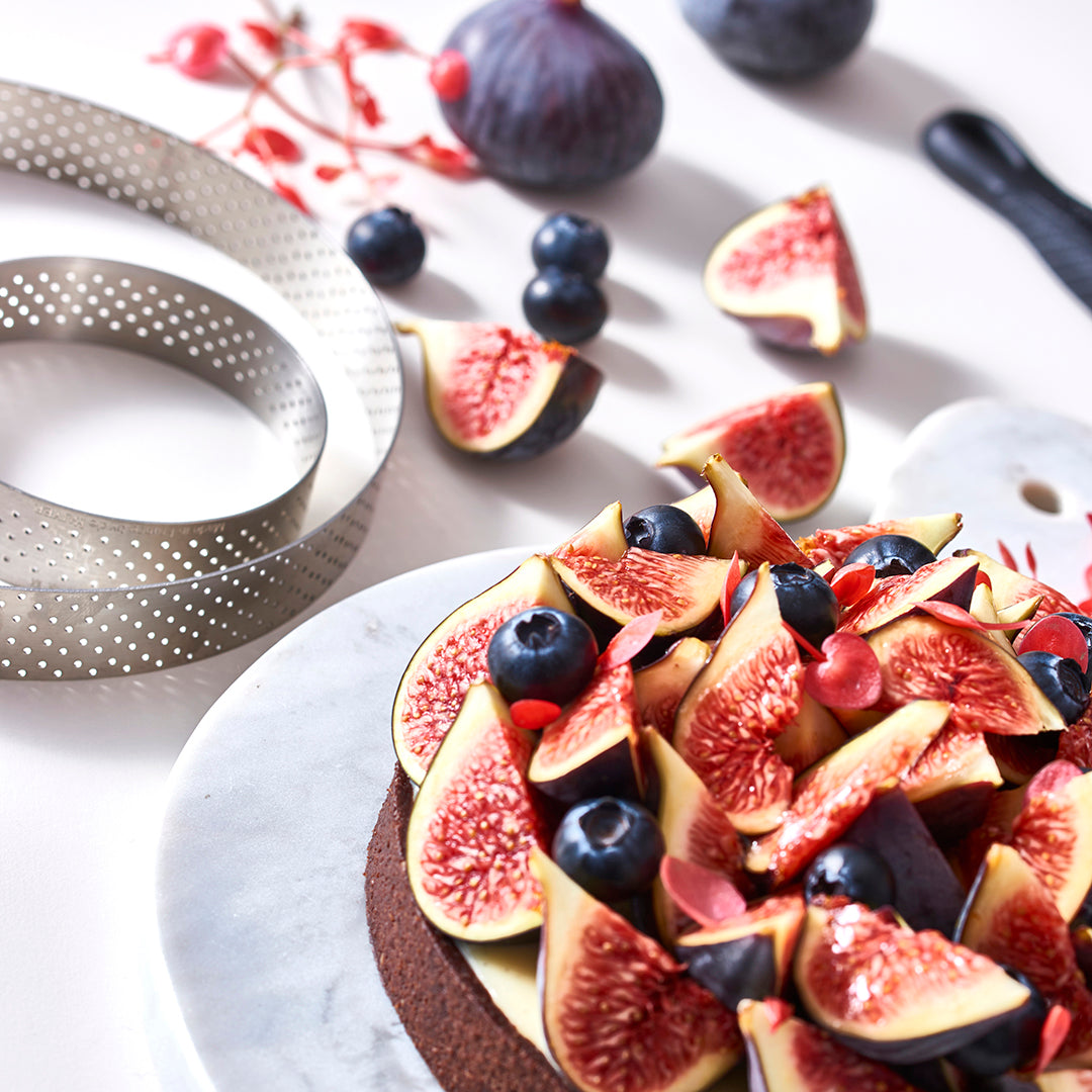 Perforated Round Tart Ring 6pc Set - 0.8"H