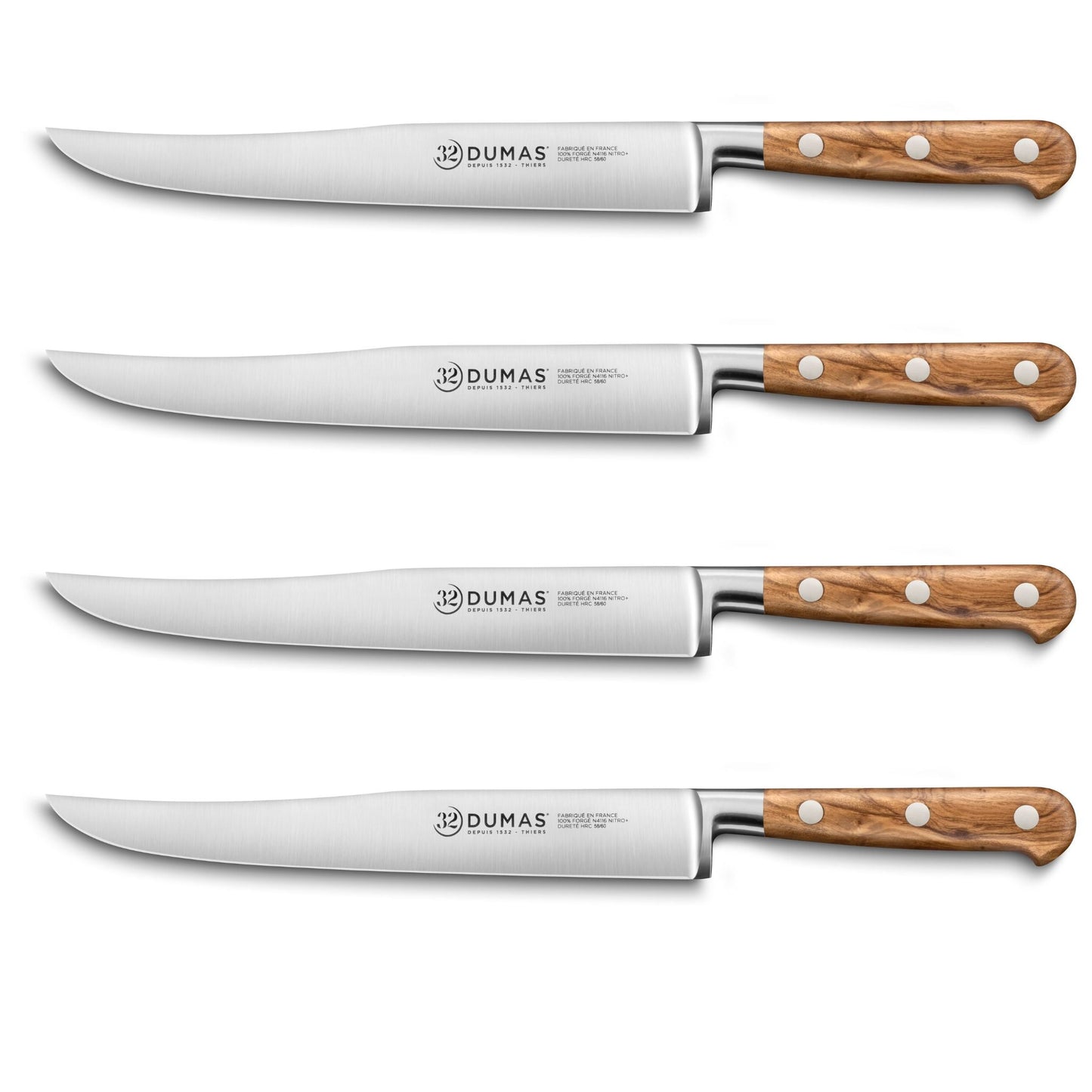 4-Piece Steak Knife Set 8" by 32 Dumas