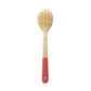 Bamboo Slotted Spoon - Red