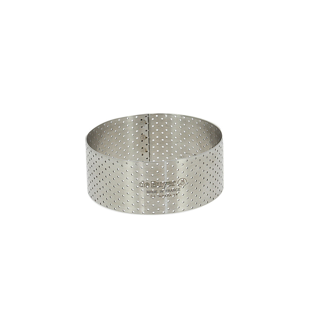 Perforated Round Tart Ring Height 1.4