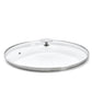 Glass Lid with Stainless Steel Knob, Tall Rim - for CHOC and ALCHIMY Collections