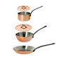 INOCUIVRE Tradition Copper Cookware Set 5 Pieces