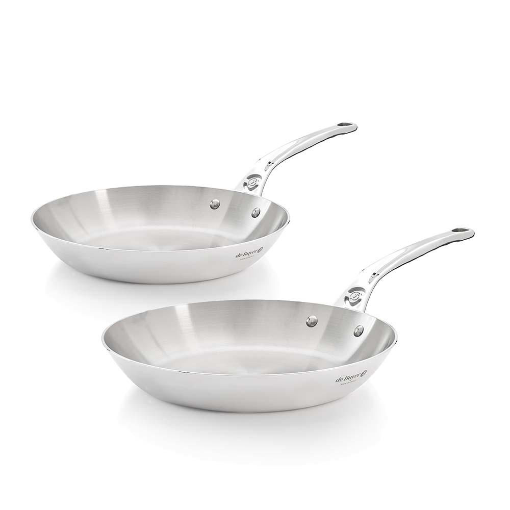 AFFINITY 5-ply Stainless Steel Fry Pan Value Set - 2 Pieces