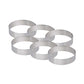 Perforated Round Tart Ring 6pc Set - 0.8"H
